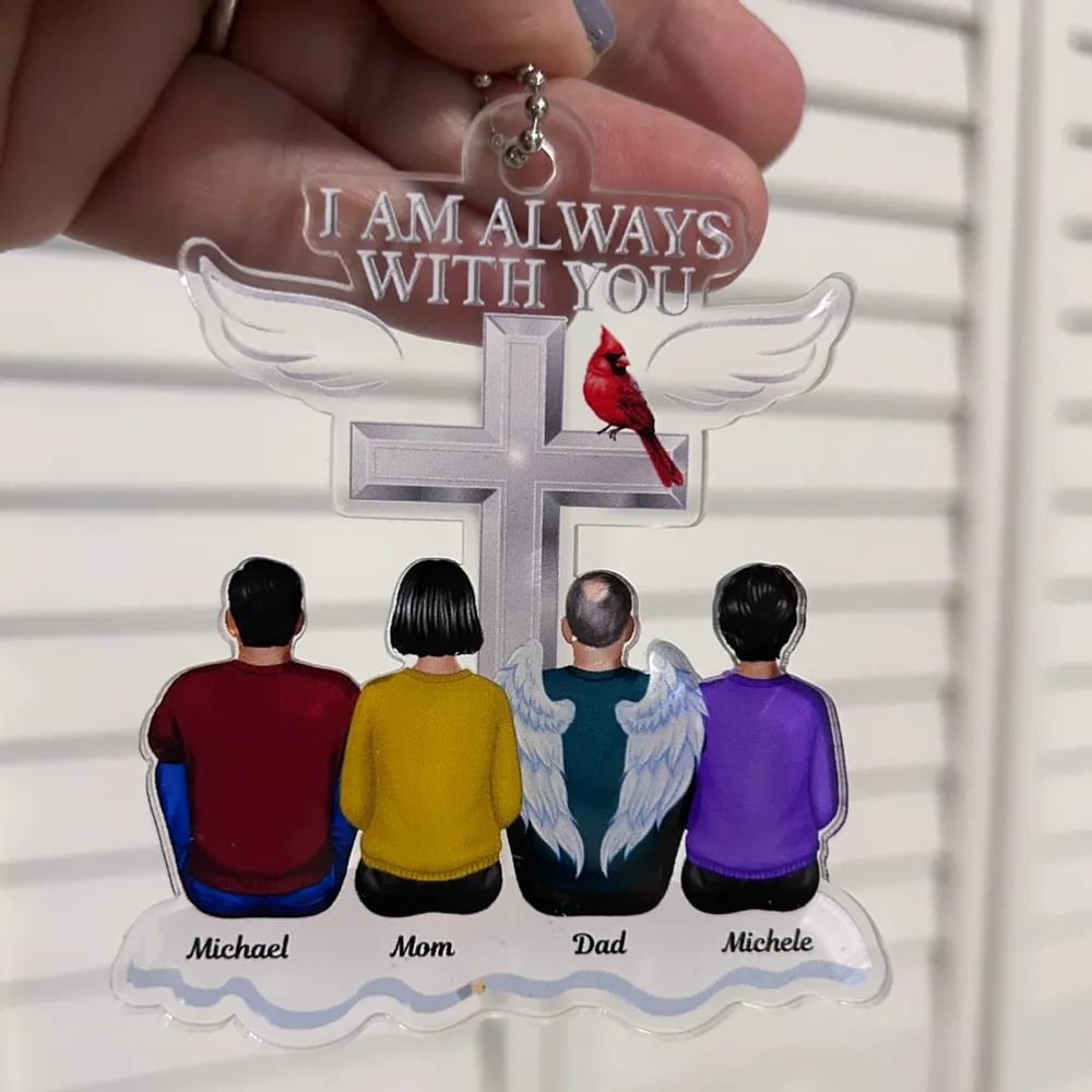 “I Am Always With You” Acrylic Ornament – Personalized Memorial Keepsake - Image 6