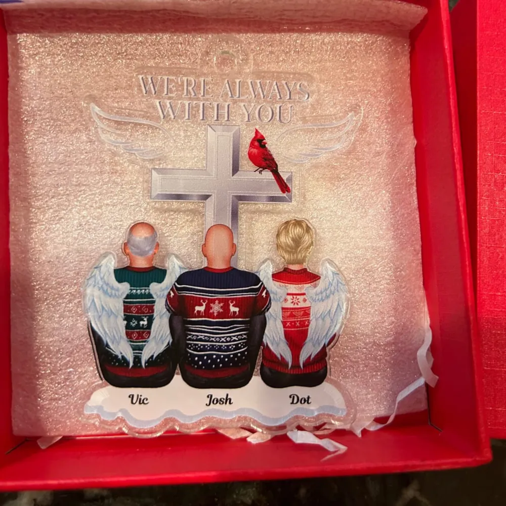 “I Am Always With You” Acrylic Ornament – Personalized Memorial Keepsake - Image 7
