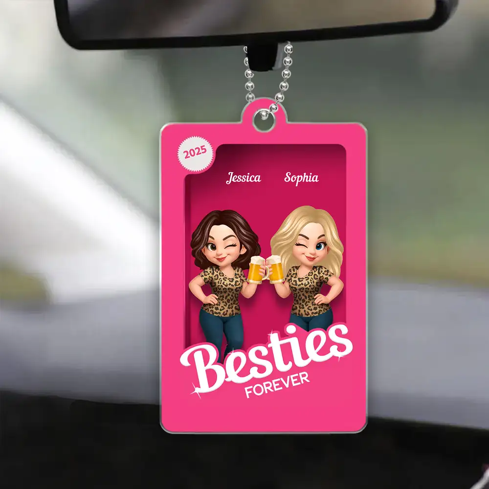Personalized “Besties Forever” Ornament – Custom Gift for Best Friends