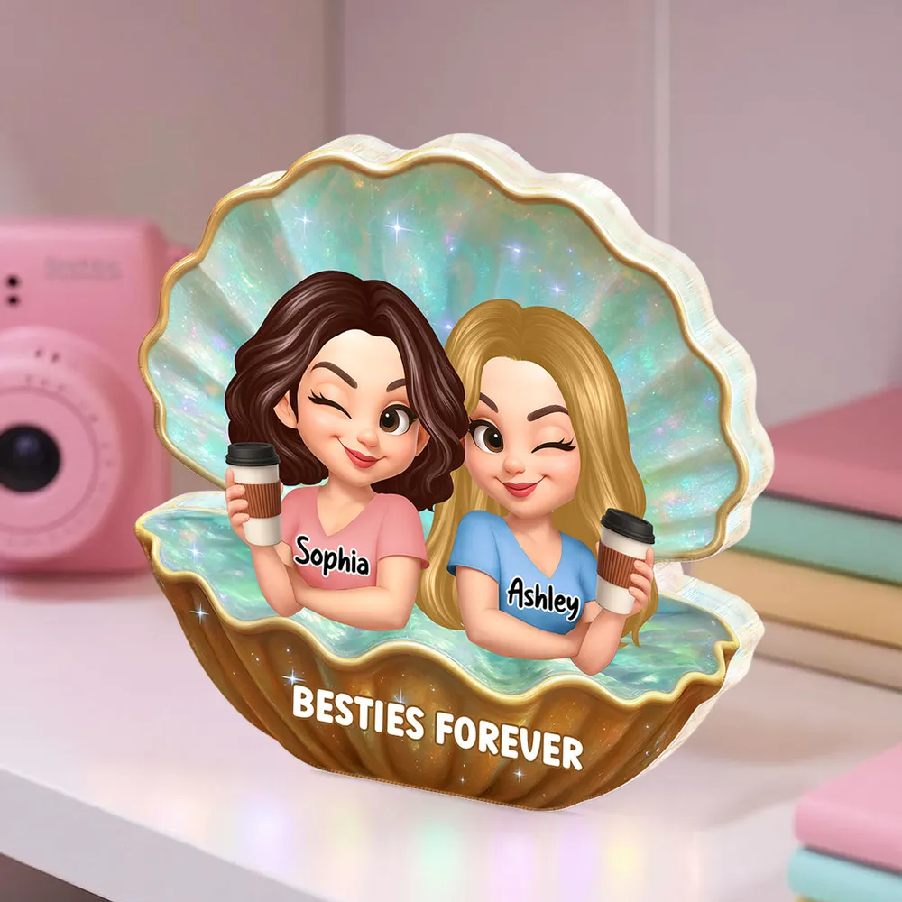 Personalized Best Friends Acrylic Block Plaque – Custom Gift for Besties, Fun and Cute Friendship Keepsake - Image 5