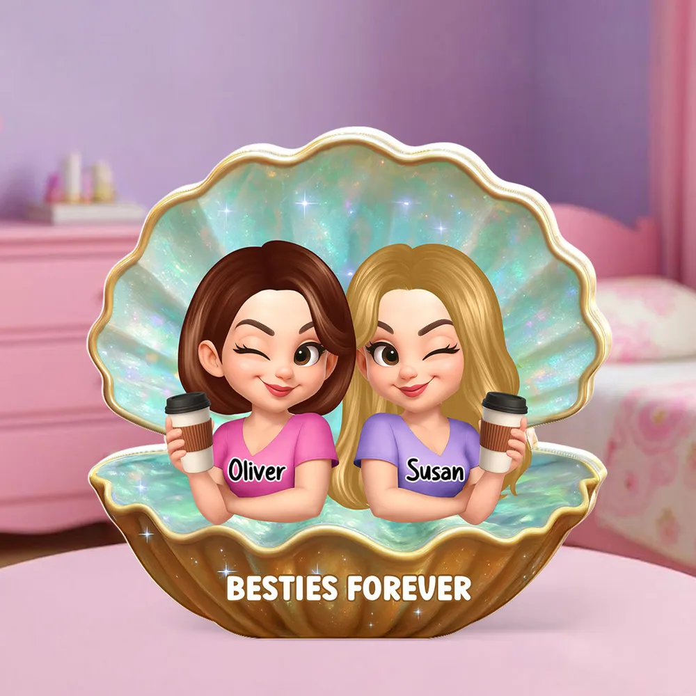 Personalized Best Friends Acrylic Block Plaque – Custom Gift for Besties, Fun and Cute Friendship Keepsake - Image 6