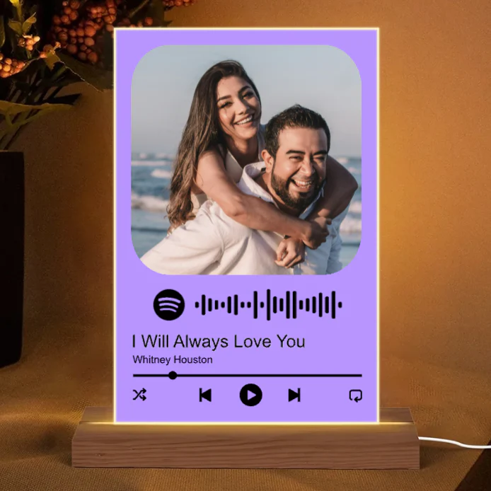 Personalized Acrylic Keychain with Photo and Spotify Code  – Romantic Gift for Couple, Valentine's Day Keepsake - Image 5