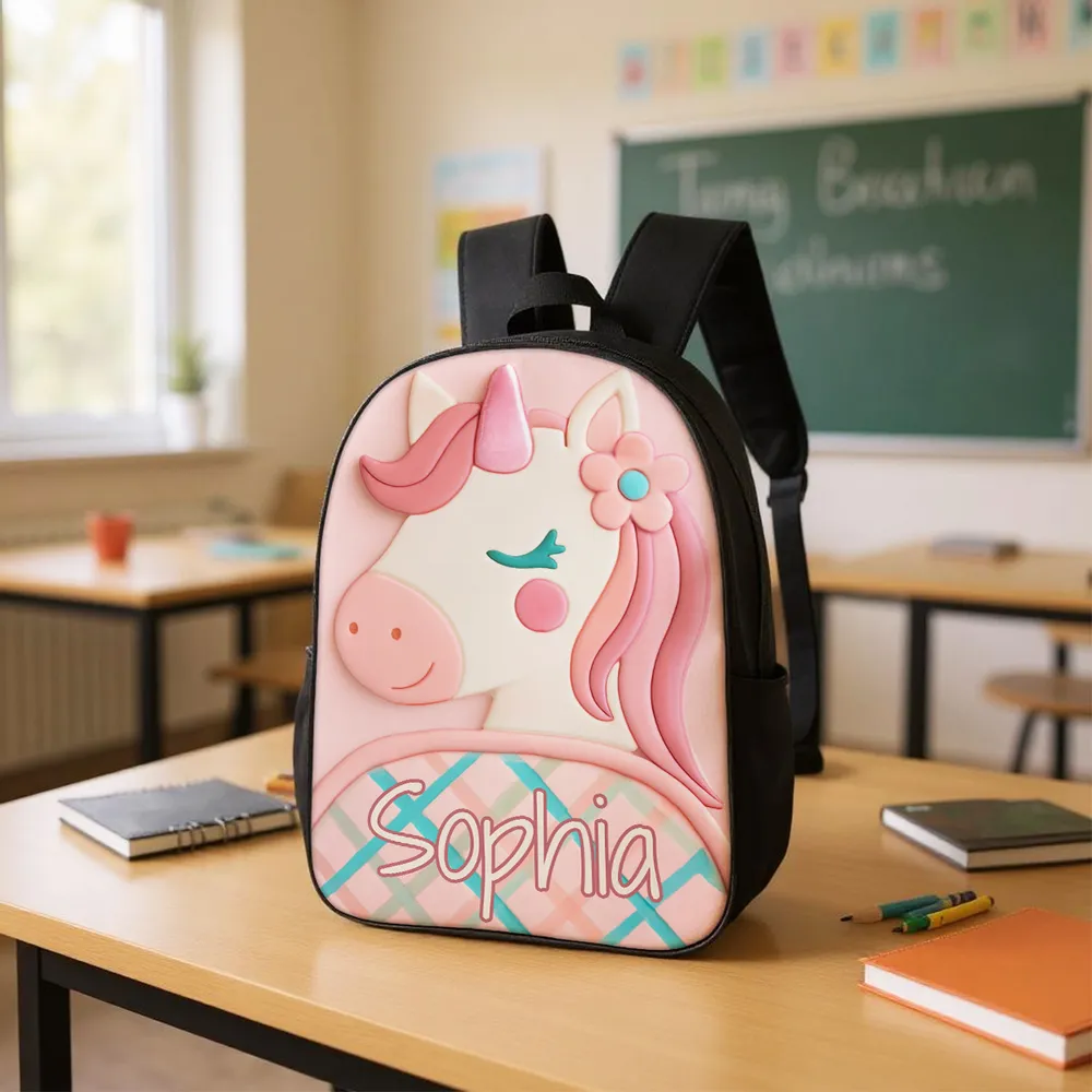 Customized Kids School Backpack with Name & Unique Design – Creative Back-to-School Gift for Son or Grandkid - Image 3