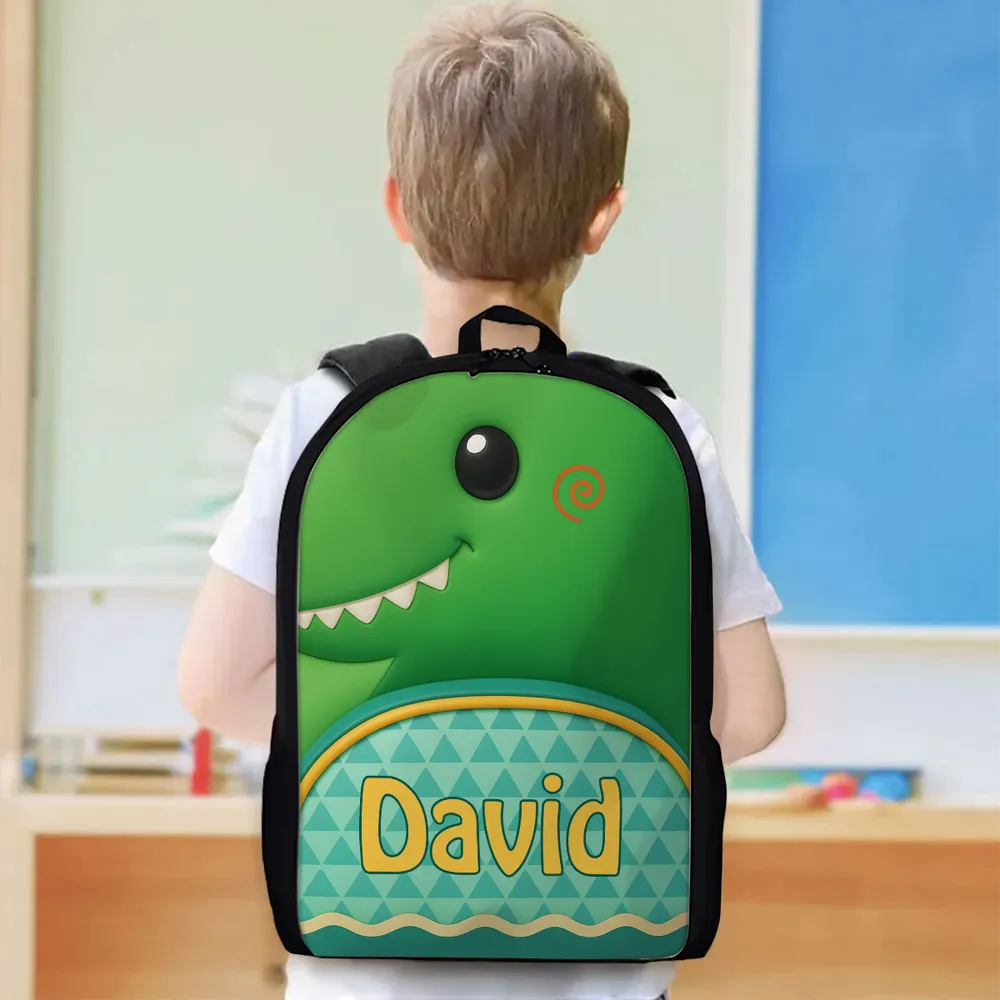 Customized Kids School Backpack with Name & Unique Design – Creative Back-to-School Gift for Son or Grandkid - Image 8