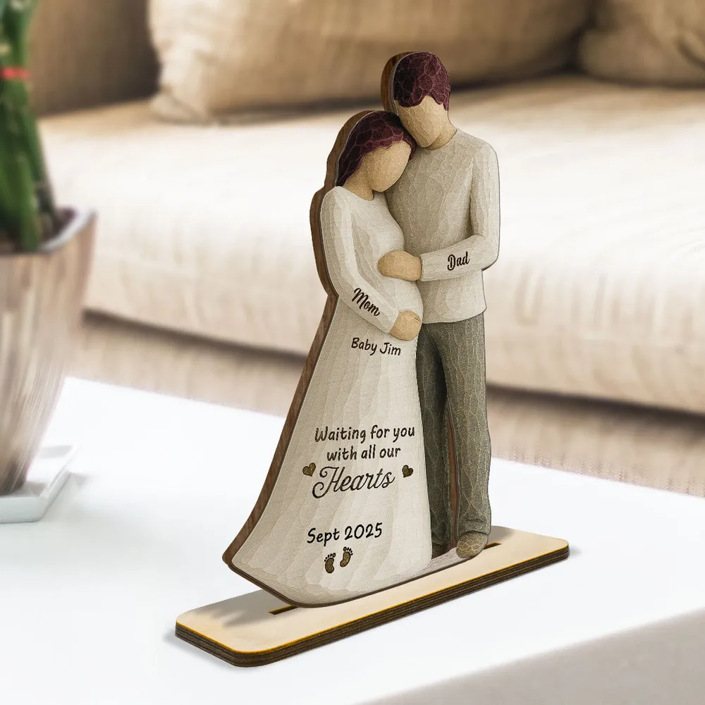 Custom Wooden Plaque - Pregnancy Keepsake - Image 2