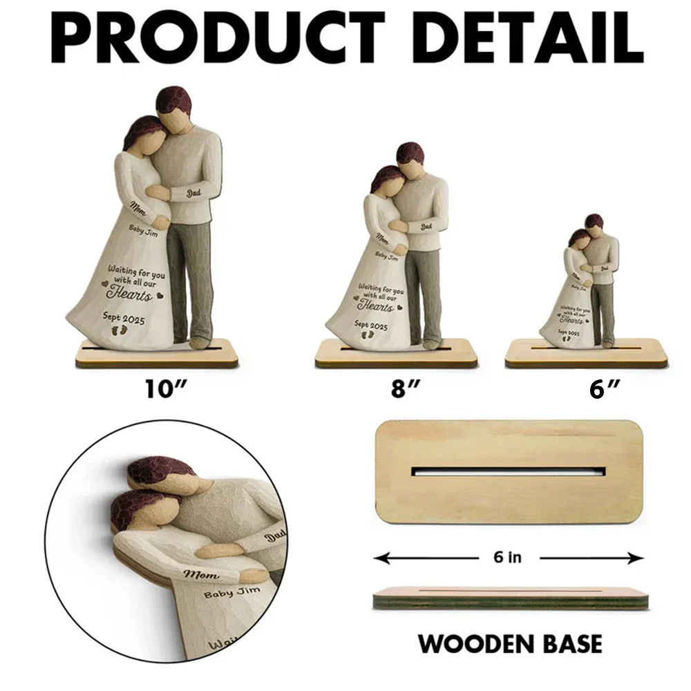 Custom Wooden Plaque - Pregnancy Keepsake - Image 6
