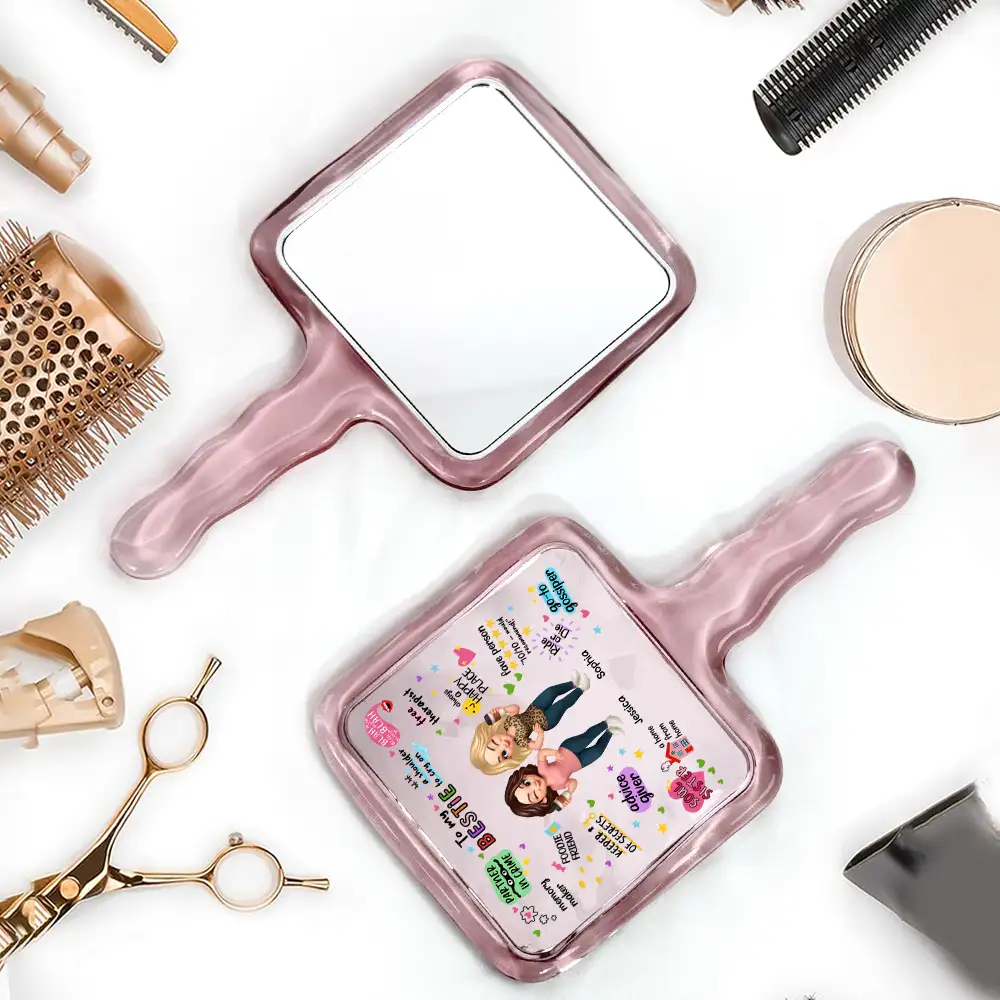 To My Bestie – Personalized Mirror for Sisters with Fun Quotes - Image 4