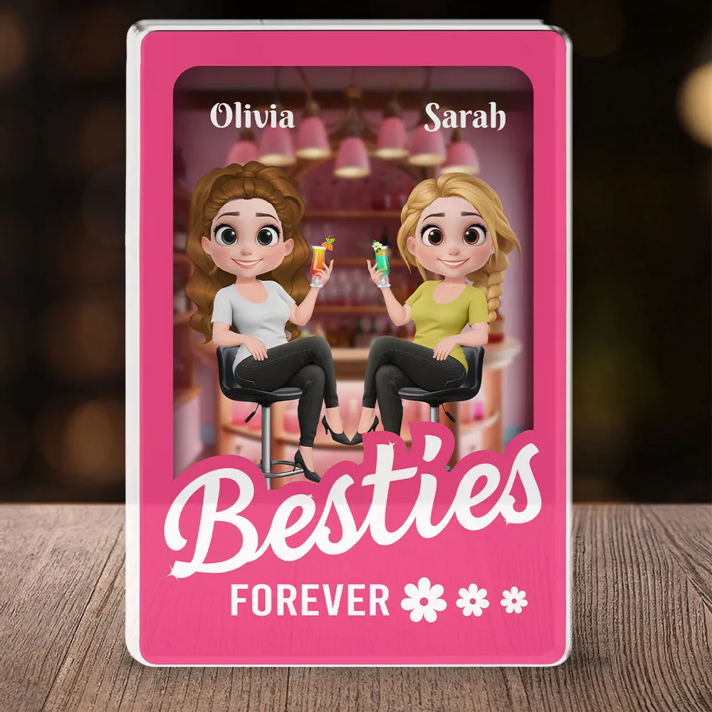 Partners in Crime” - Personalized Acrylic Block, Fun Gift for Sisters and Best Friends - Image 4