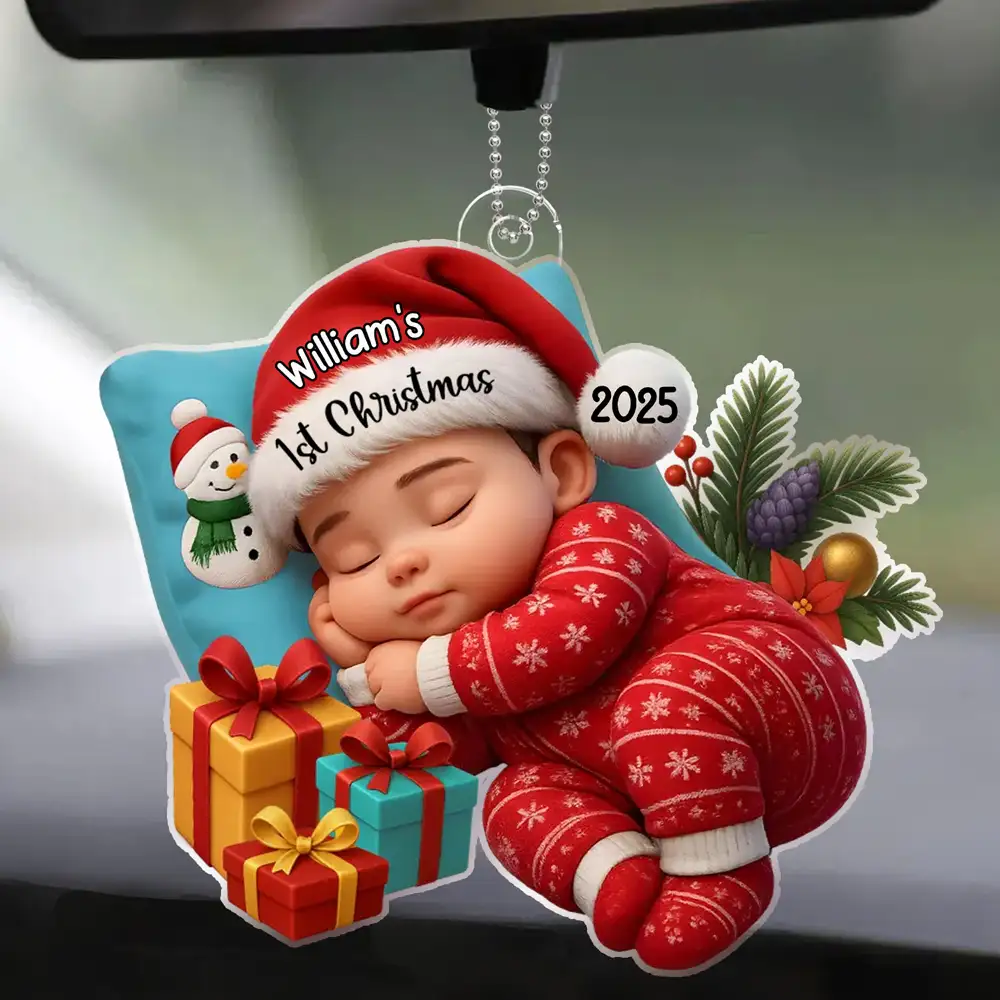 Baby’s First Christmas Acrylic Ornament High Clarity Beautiful Holiday Keepsake Gift Choice