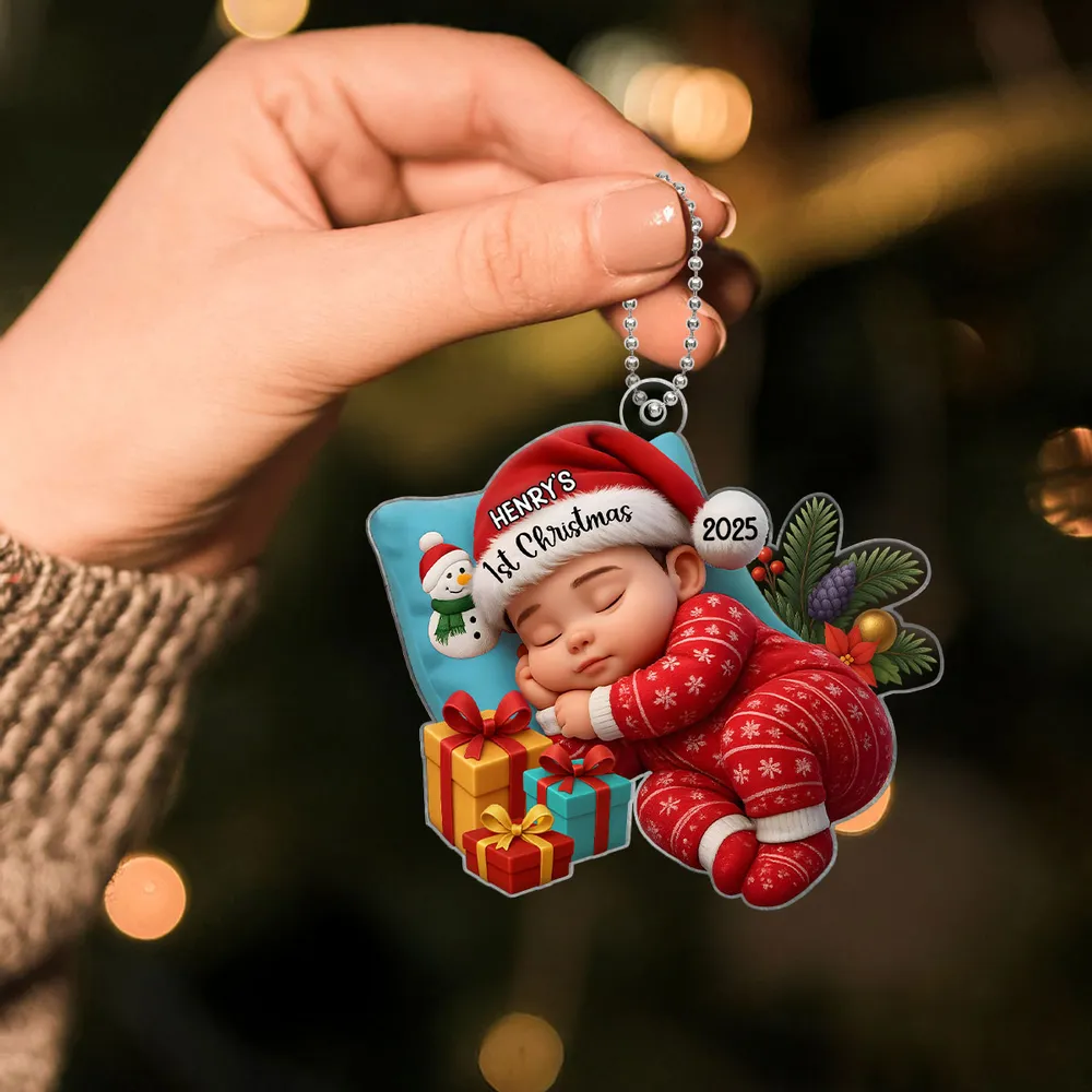 Baby’s First Christmas Acrylic Ornament High Clarity Beautiful Holiday Keepsake Gift Choice - Image 3