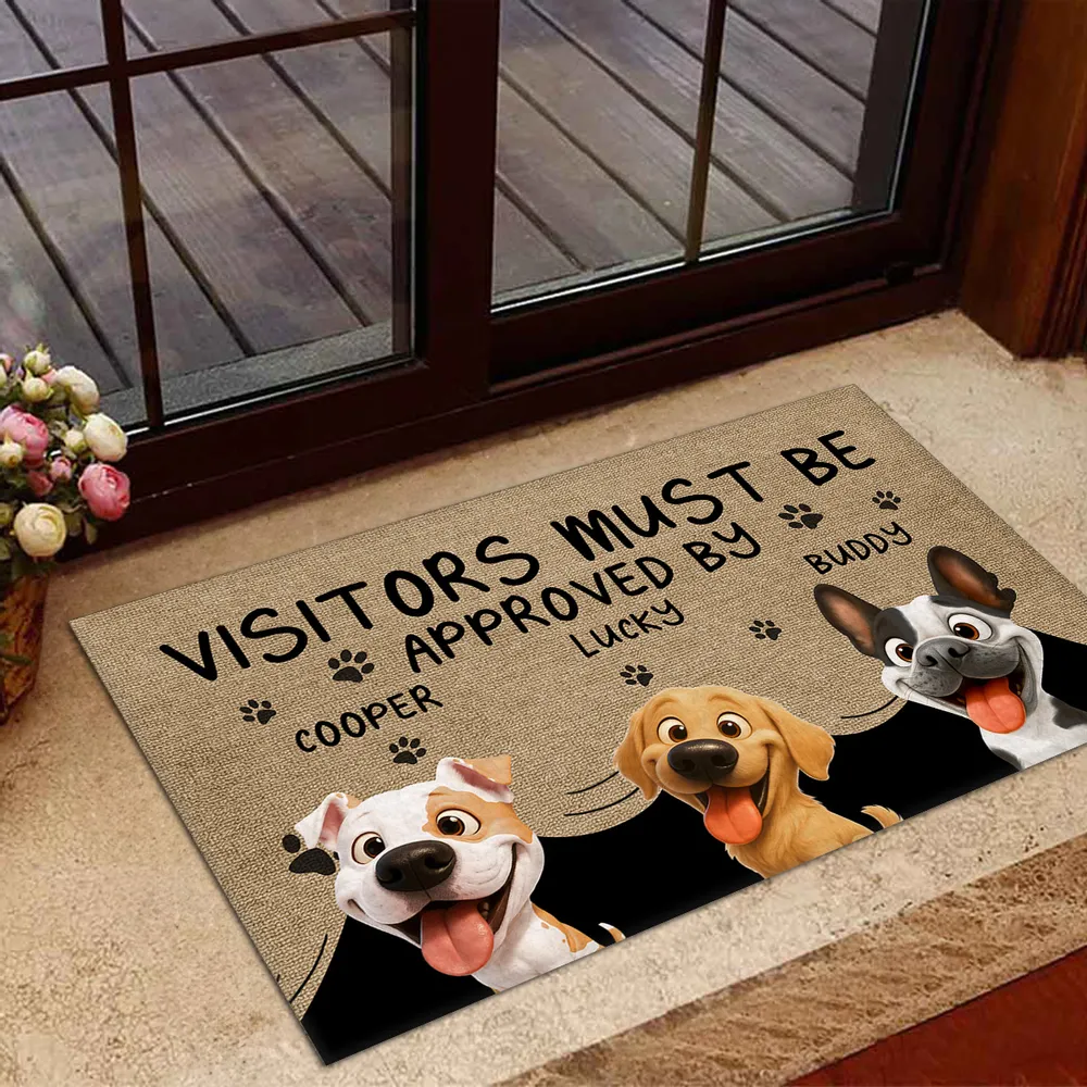 Personalized Doormat Non-Slip Durable Funny Dog Print Perfect for Gifting and Daily Use - Image 3