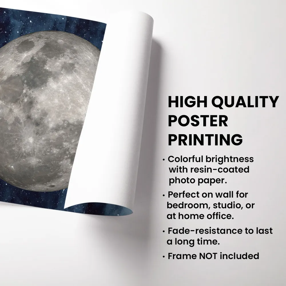 Personalized Moon Poster for Couples, Capture the Start of Your Love Story - Image 5