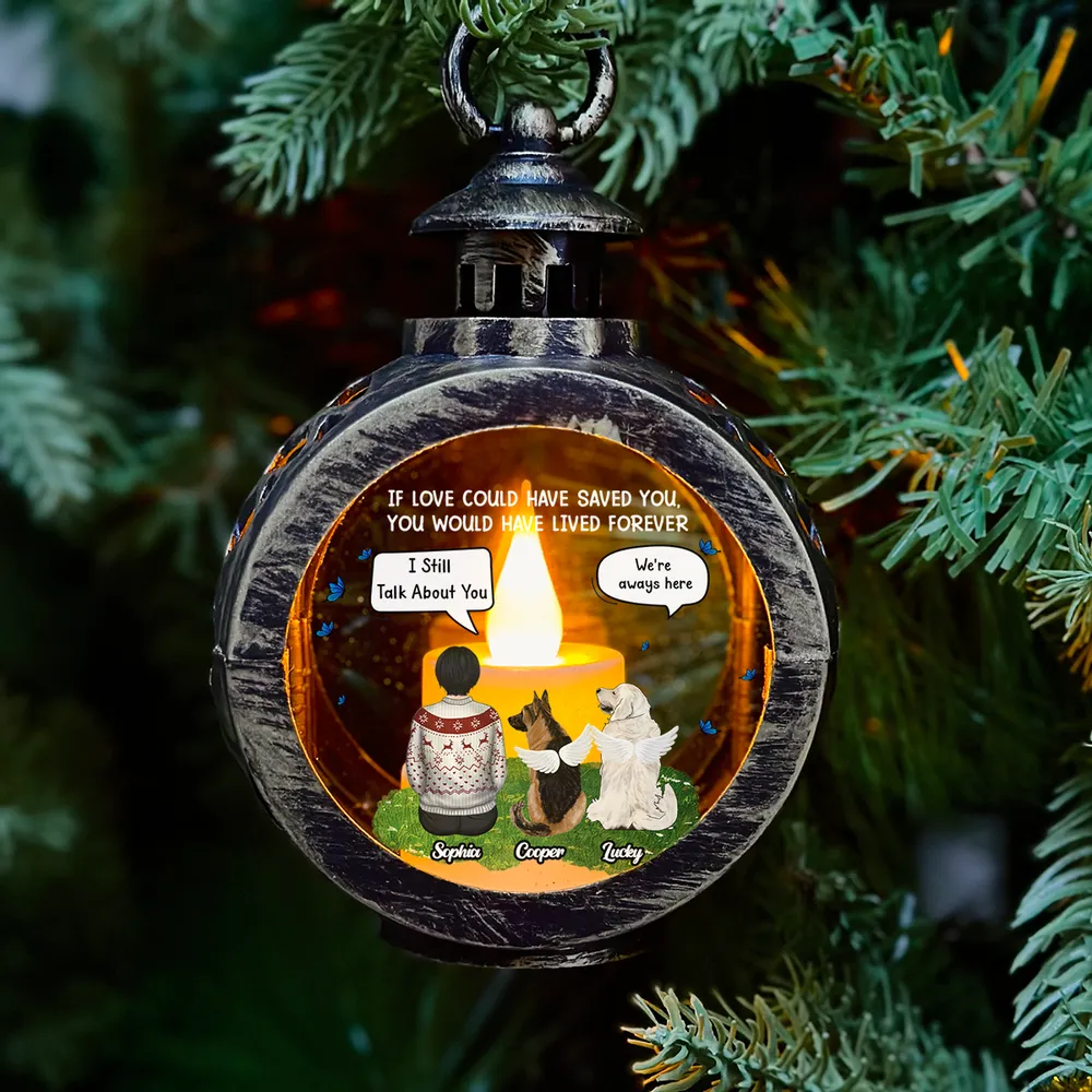 Heartfelt Lantern Ornament Keepsake for Pet Memorial, Warm Tribute Gift of Love and Remembrance - Image 3