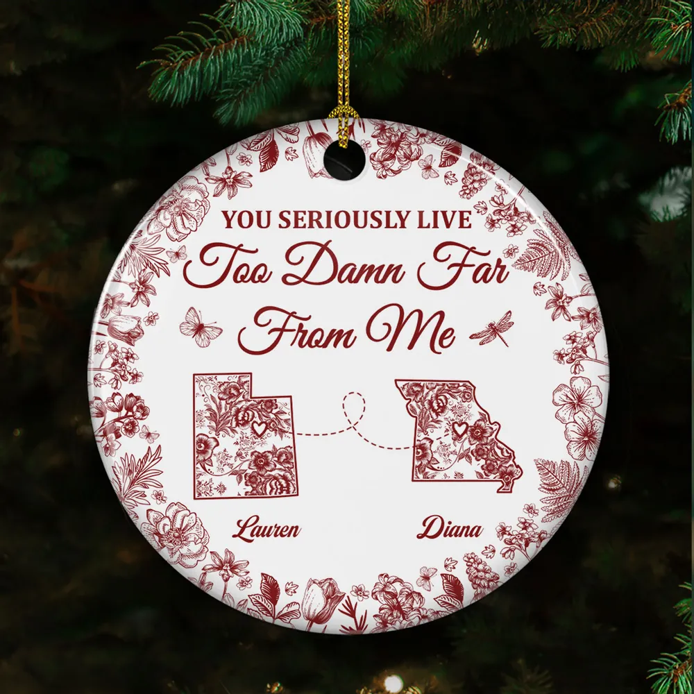 Friendship Across Distance Ceramic Ornament Sisters Meaningful Gift - Image 5