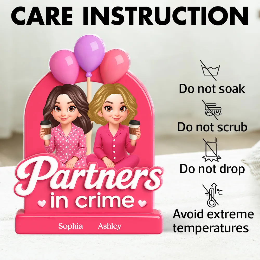 Pink Acrylic Block Plaque for Best Friends Gift - Image 8