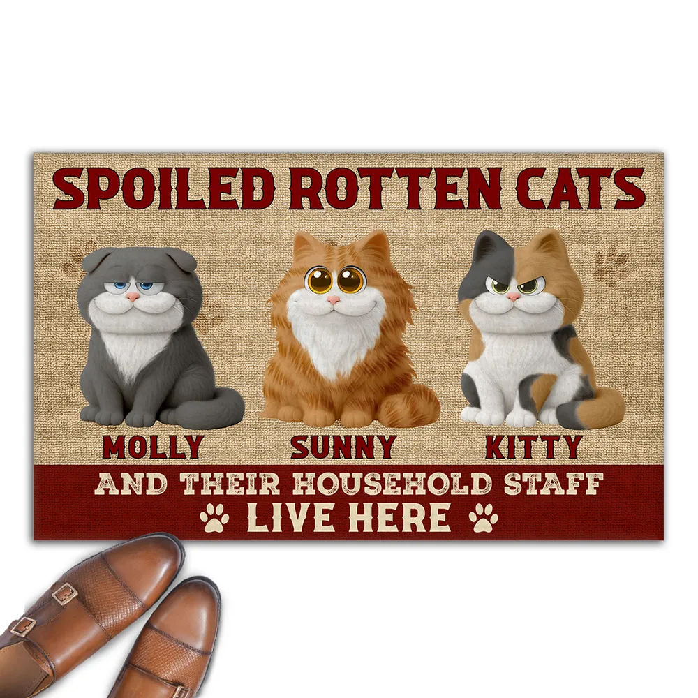 Funny Cat Standard Doormat with Playful Design for Entryway, Adds Humor and Perfect Gift for Pet Lovers - Image 4