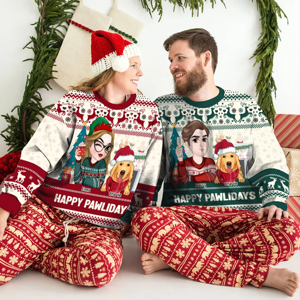 Custom Christmas Sweatshirt with Dog Owner Design Gift - Image 6