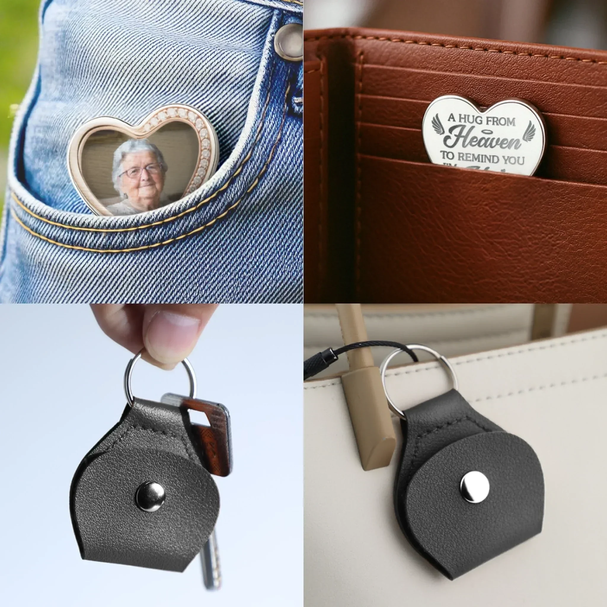 Personalized Pocket Hug Keychain with Heart Design, Sentimental Gift - Image 7