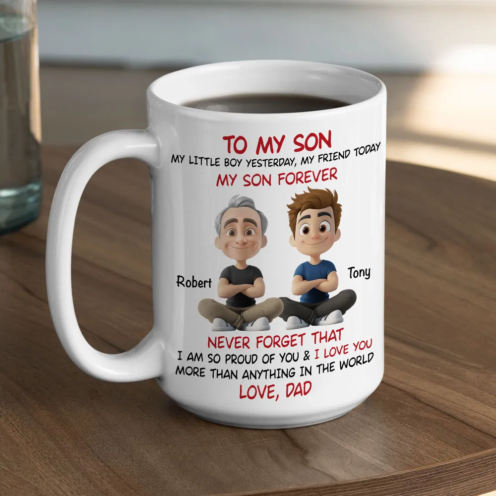 Mug with To My Son Theme, High Clarity, Heartwarming Gift for Son from Dad - Image 5