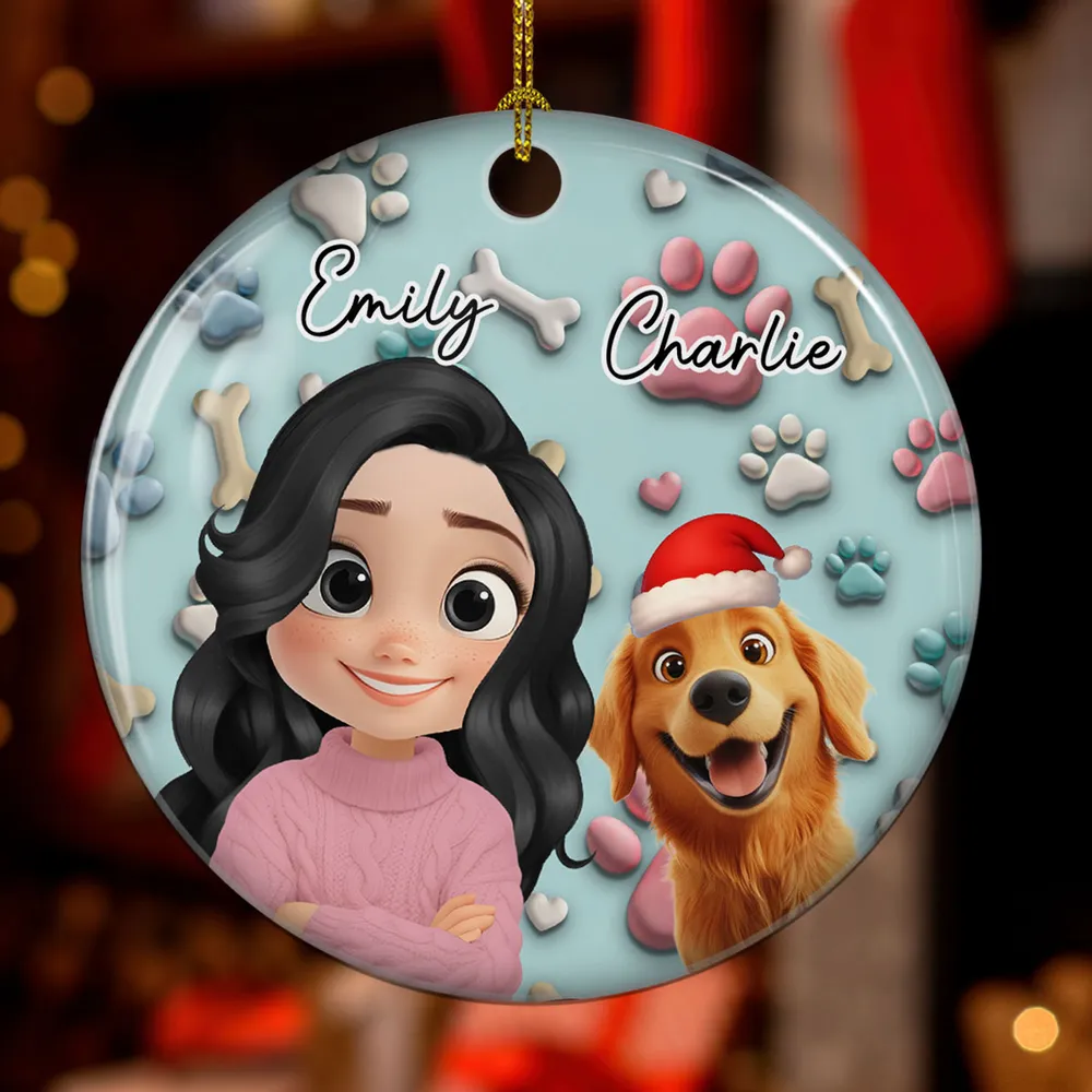 Crystal Ornament with Dog Cartoon Design, High Clarity, Fun and Unique Gift for Pet Lovers - Image 3
