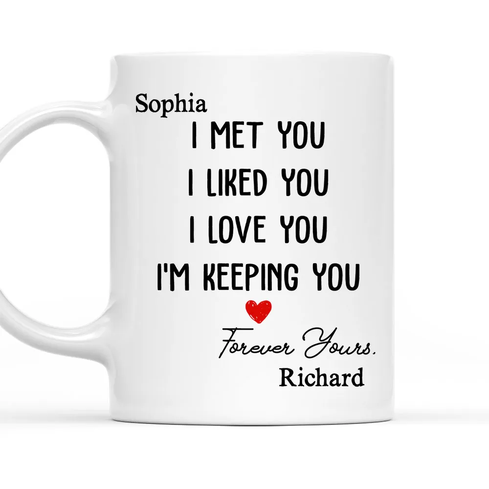 Romantic Mug with Love Quote, Ceramic Cup Design, Heartfelt Expression, Perfect Gift for Couples - Image 3