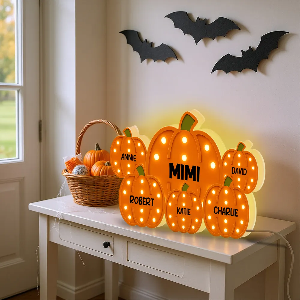 Acrylic Light Box with Pumpkin Design, Grandma-Inspired Theme and Perfect Holiday Gift - Image 6