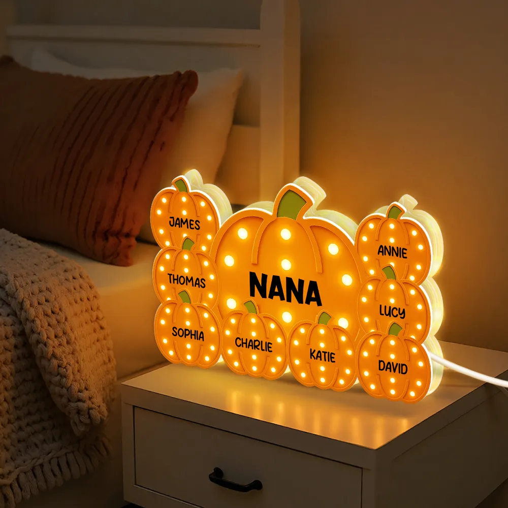 Acrylic Light Box with Pumpkin Design, Grandma-Inspired Theme and Perfect Holiday Gift - Image 9