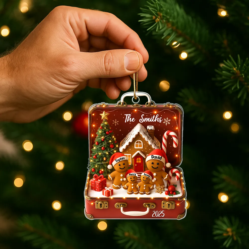 Personalized Acrylic Ornament with Clear Print Design, Home Décor Accent and Festive Touch, A Heartwarming Gift Choice - Image 2