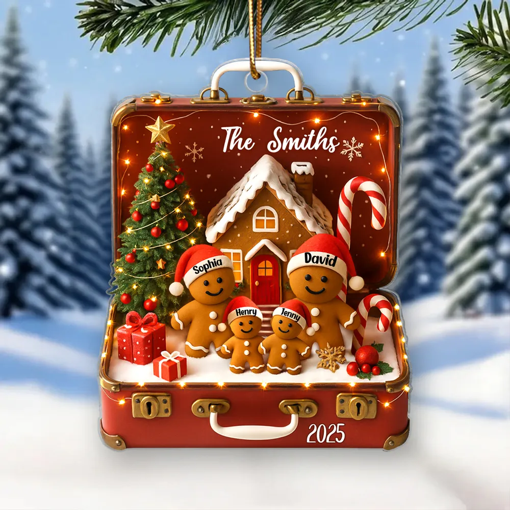 Personalized Acrylic Ornament with Clear Print Design, Home Décor Accent and Festive Touch, A Heartwarming Gift Choice - Image 3