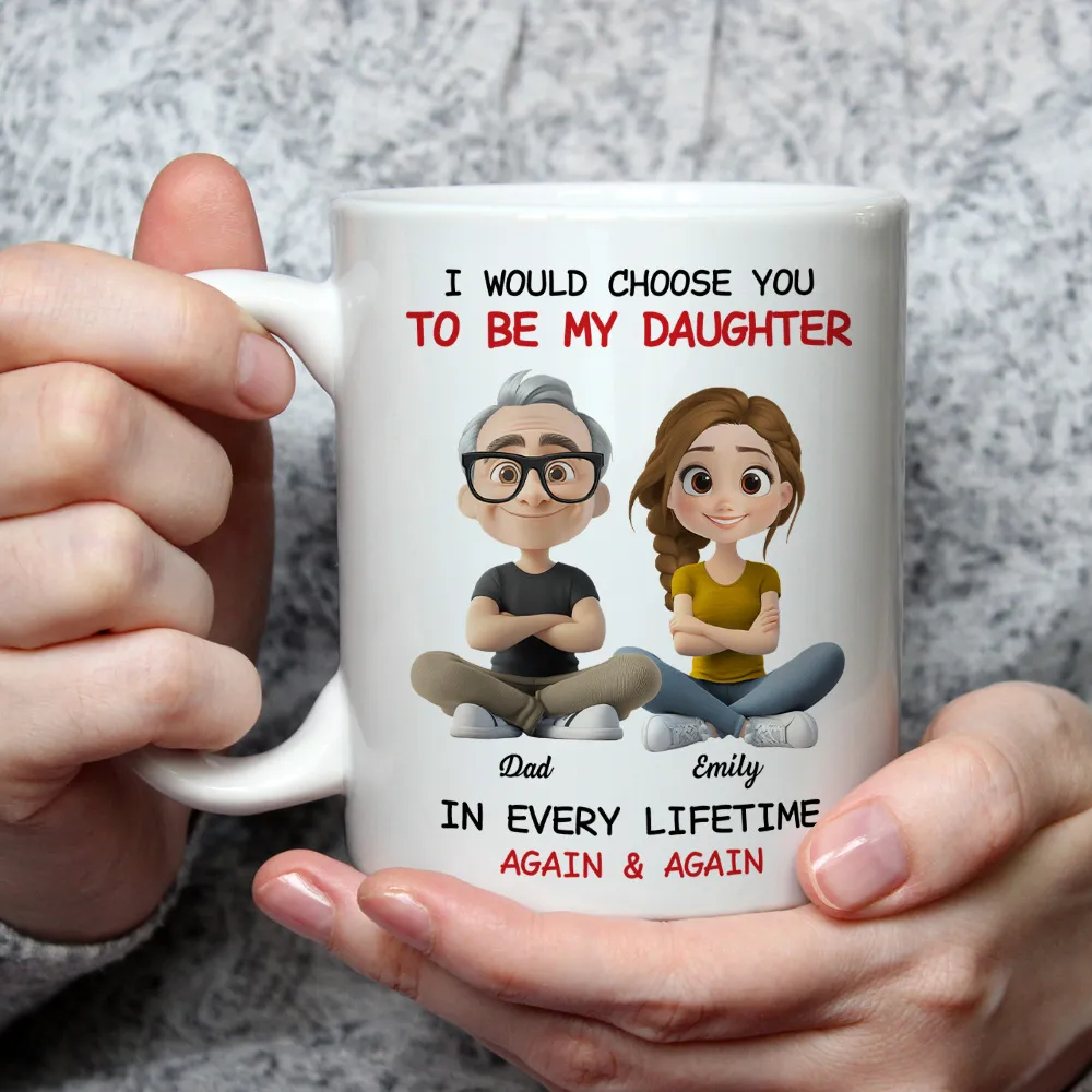 Father-Daughter Personalized Mug - Heartwarming Gift - Image 3