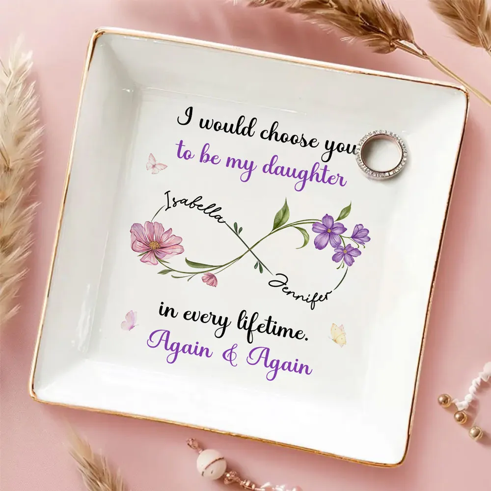 Floral Infinity Jewelry Dish - Gift for Daughter - Image 5