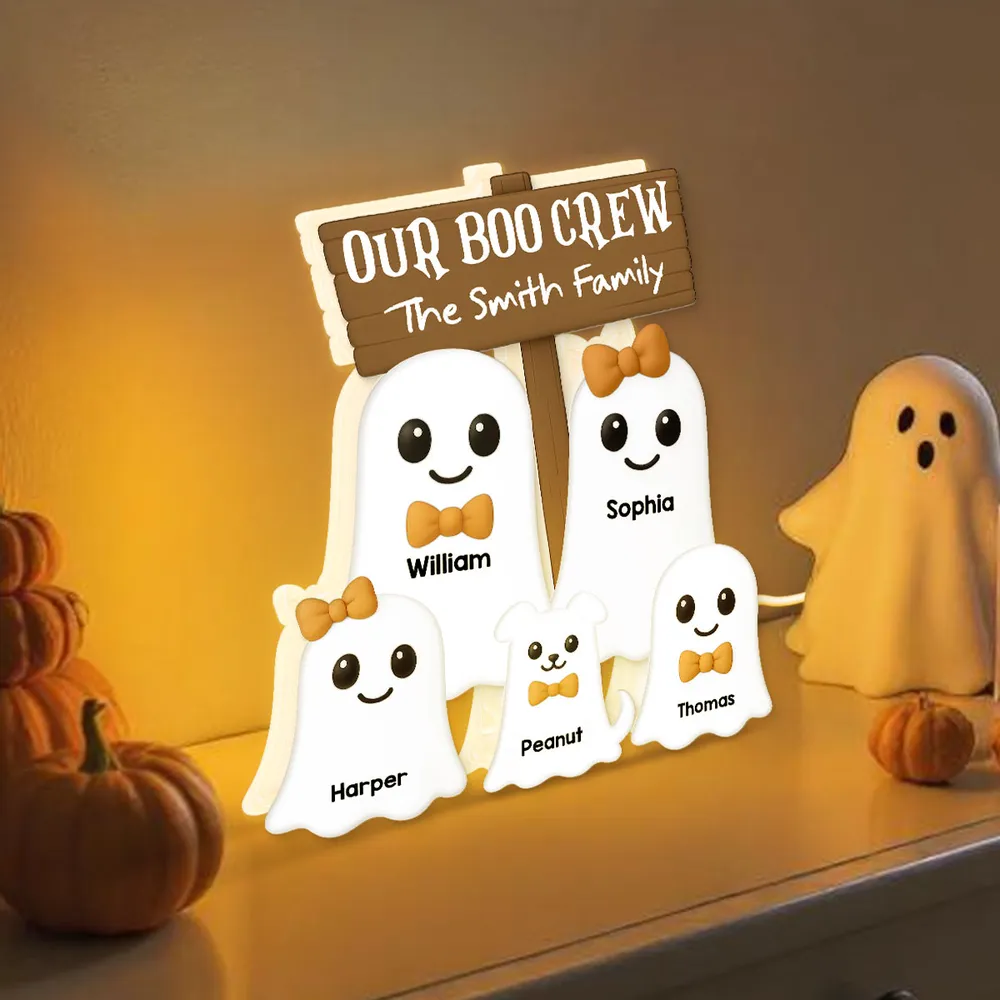 Halloween Ghost Family Acrylic Light Box, Fun Spooky Design, Cozy Night Light, Perfect Gift for Families - Image 2
