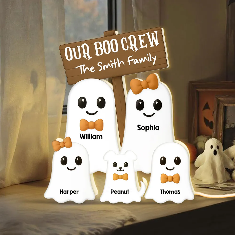 Halloween Ghost Family Acrylic Light Box, Fun Spooky Design, Cozy Night Light, Perfect Gift for Families - Image 7