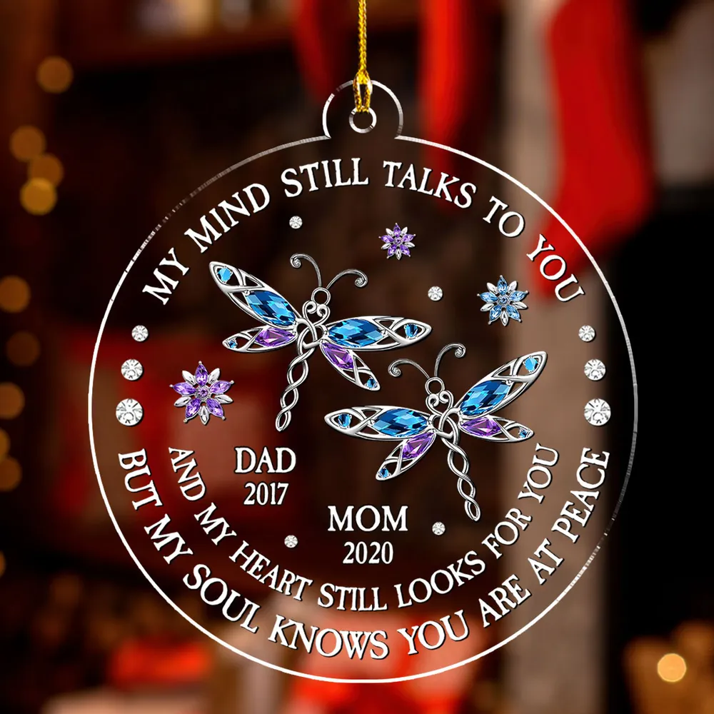 Acrylic Ornament with Butterfly Memorial Design Thoughtful Keepsake Gift for Loved One Remembrance - Image 4