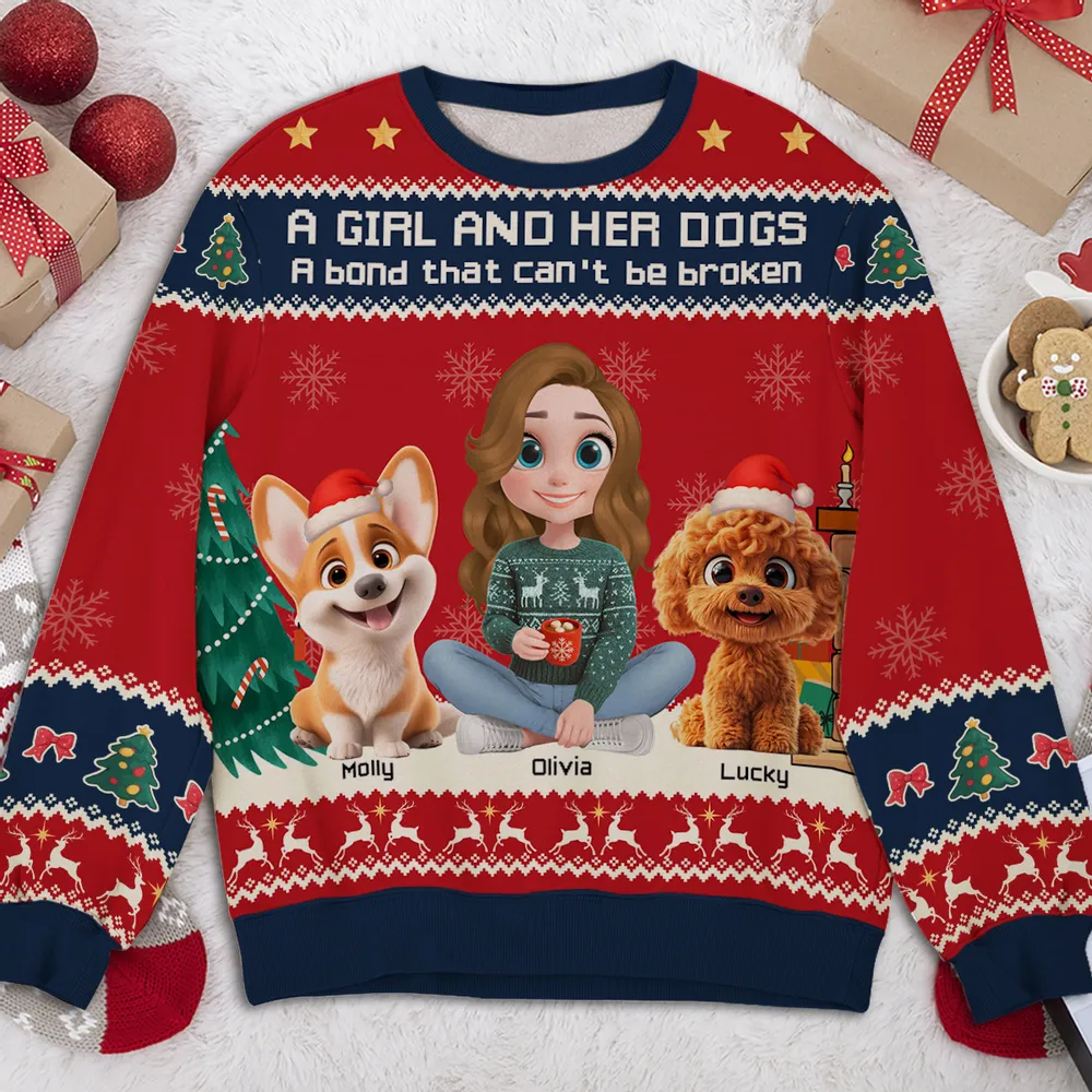 Custom Christmas Sweatshirt for Dog Lovers - Image 3