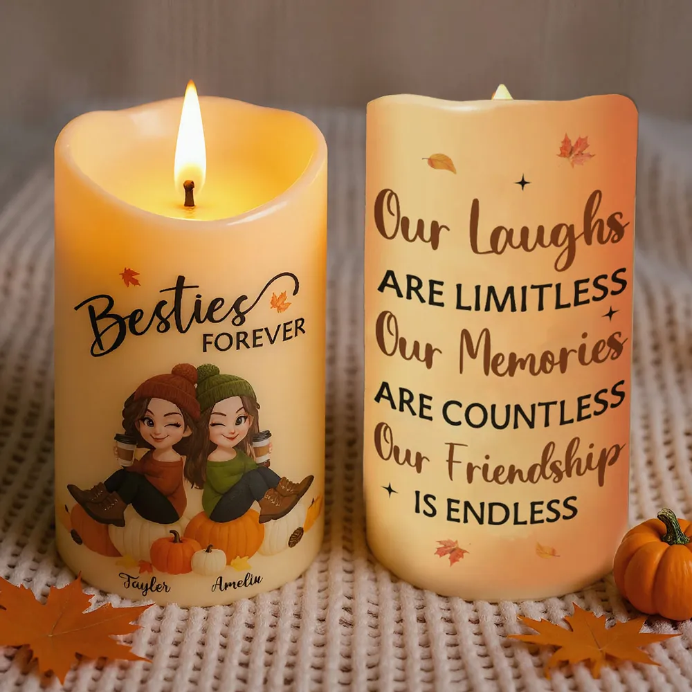 Custom Flameless LED Candle with Personalized Design - Image 4