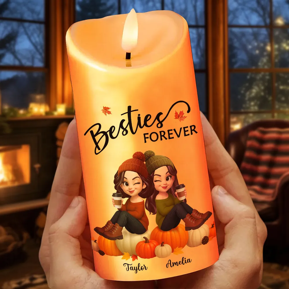 Custom Flameless LED Candle with Personalized Design - Image 7