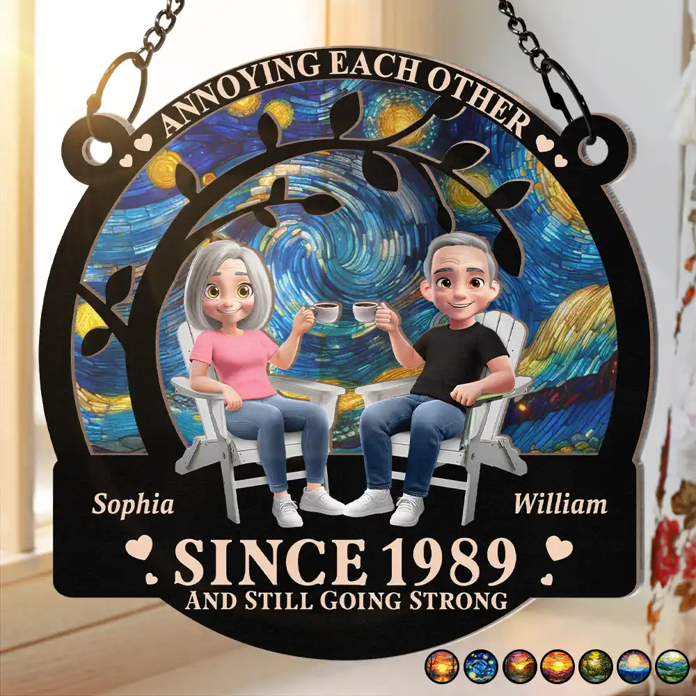 Wood and Acrylic Layered Ornament Couples Tea Time Scene Home Décor Romantic Touch Perfect Gift - Image 6