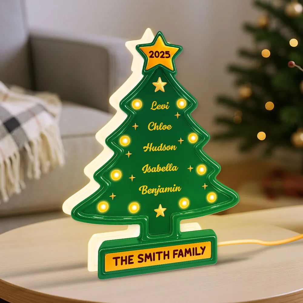 Acrylic Light Box Christmas Tree — warm glowing tabletop décor for family gatherings, customizable look, holiday-ready, perfect gift for home and friends - Image 3