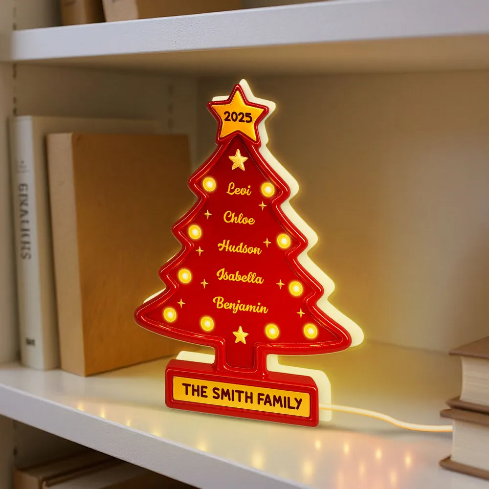 Acrylic Light Box Christmas Tree — warm glowing tabletop décor for family gatherings, customizable look, holiday-ready, perfect gift for home and friends - Image 4