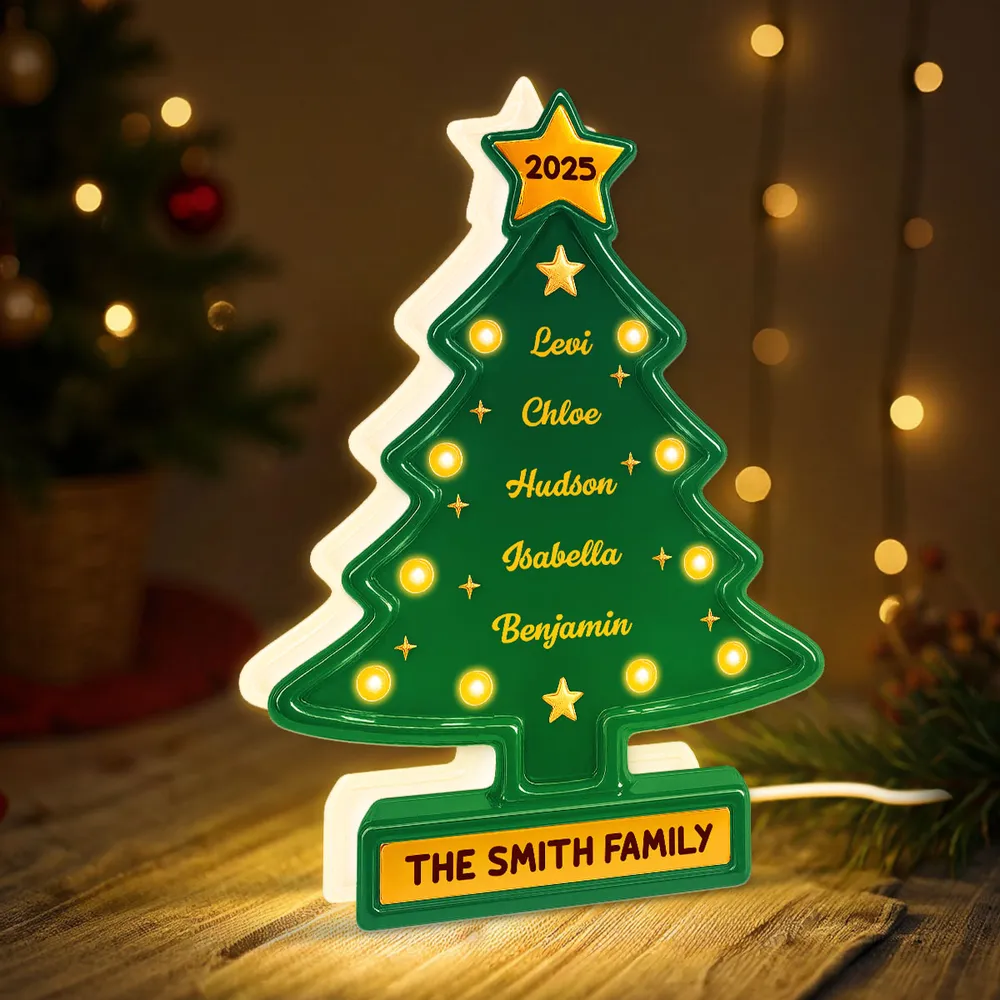 Acrylic Light Box Christmas Tree — warm glowing tabletop décor for family gatherings, customizable look, holiday-ready, perfect gift for home and friends - Image 7