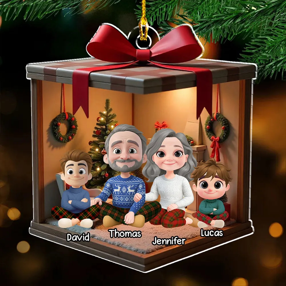 Family Acrylic Ornament – Warm Holiday Decoration & Heartfelt Gift for Loved Ones - Image 3