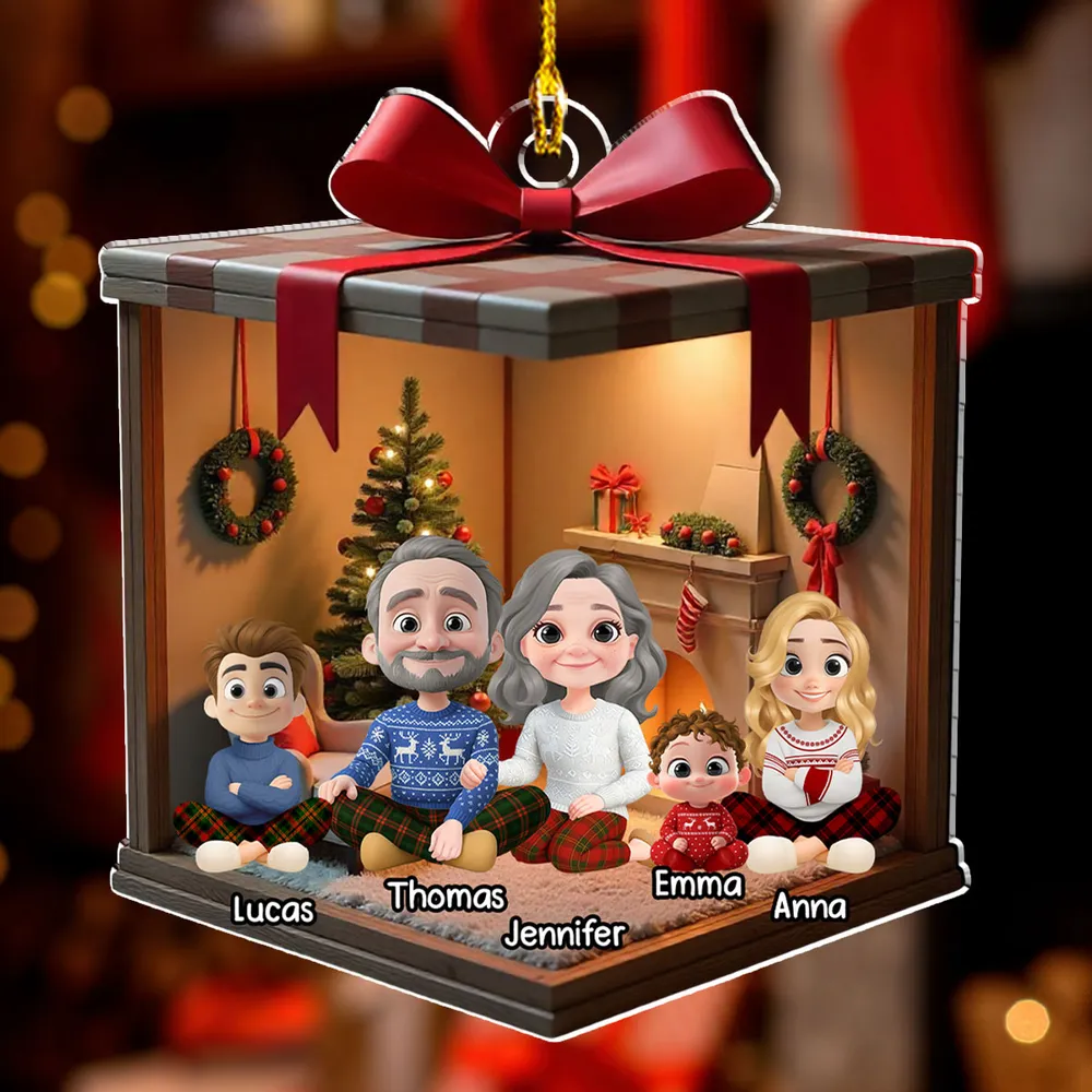 Family Acrylic Ornament – Warm Holiday Decoration & Heartfelt Gift for Loved Ones - Image 4