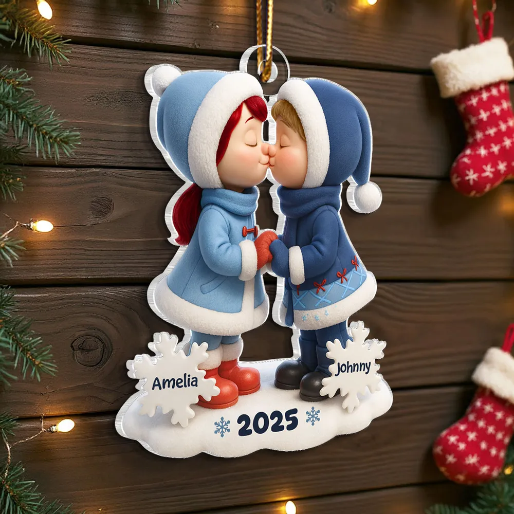 You & Me Acrylic Ornament – Cozy Christmas Tree Decor, Ideal Romantic Gift for Couples - Image 7