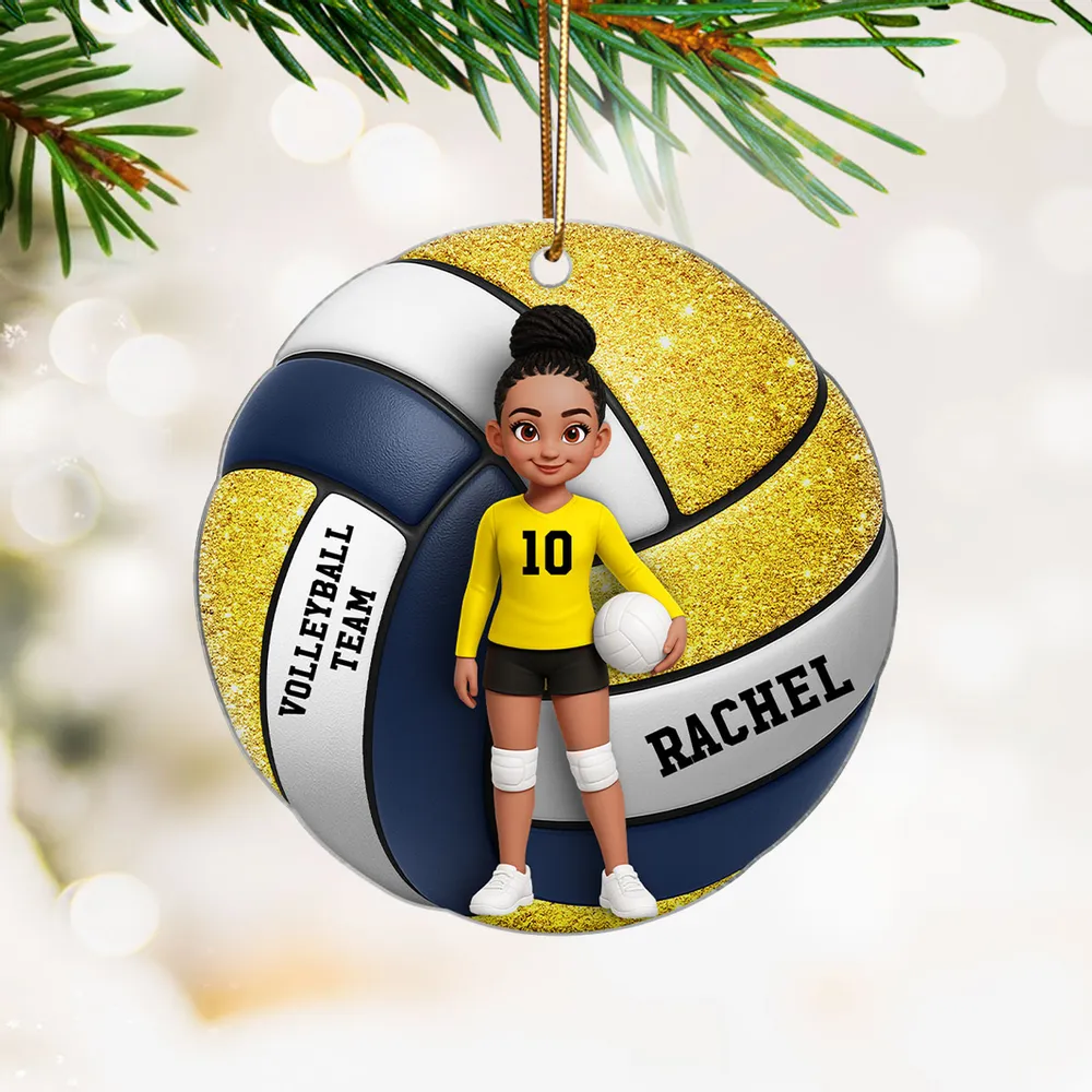 Acrylic Ornament for Volleyball Players | Custom Sporty Design, Gift-Ready Keepsake for Her - Image 2