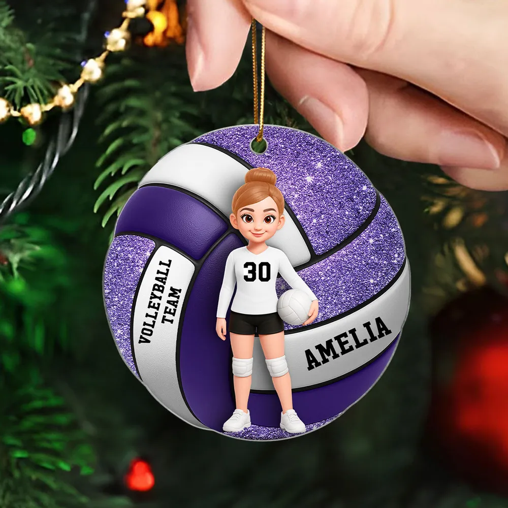 Acrylic Ornament for Volleyball Players | Custom Sporty Design, Gift-Ready Keepsake for Her - Image 6