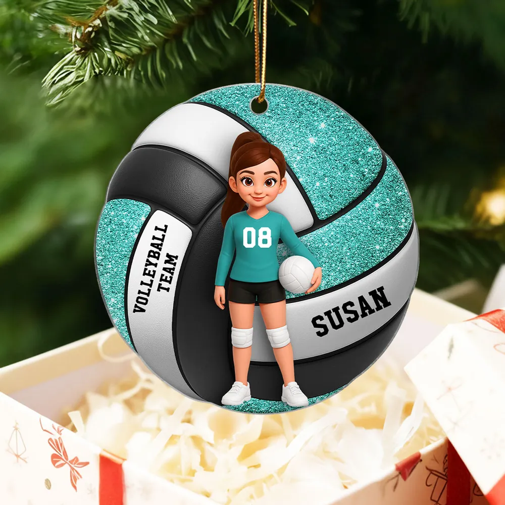 Acrylic Ornament for Volleyball Players | Custom Sporty Design, Gift-Ready Keepsake for Her - Image 7