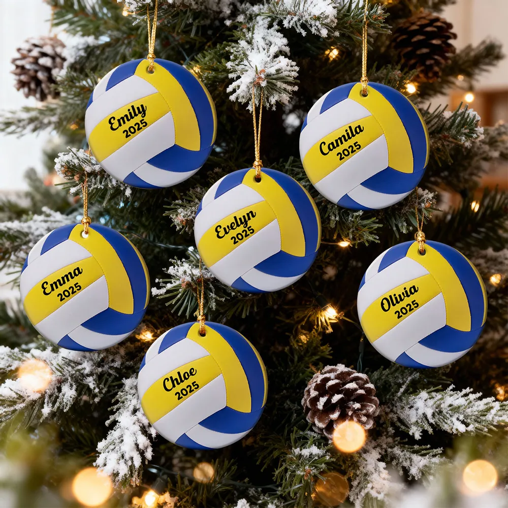 Sports Ball Ceramic Ornament – Vibrant and Gift-Ready Design with Clear Print and Textured Finish, Perfect Gift for Sports Lovers - Image 6