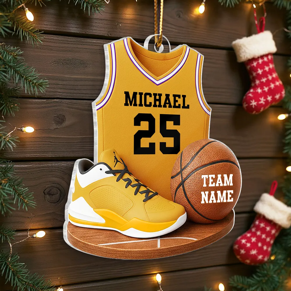 Basketball Jersey Acrylic Ornament – Custom Design, Perfect Gift for Sports Lovers - Image 7