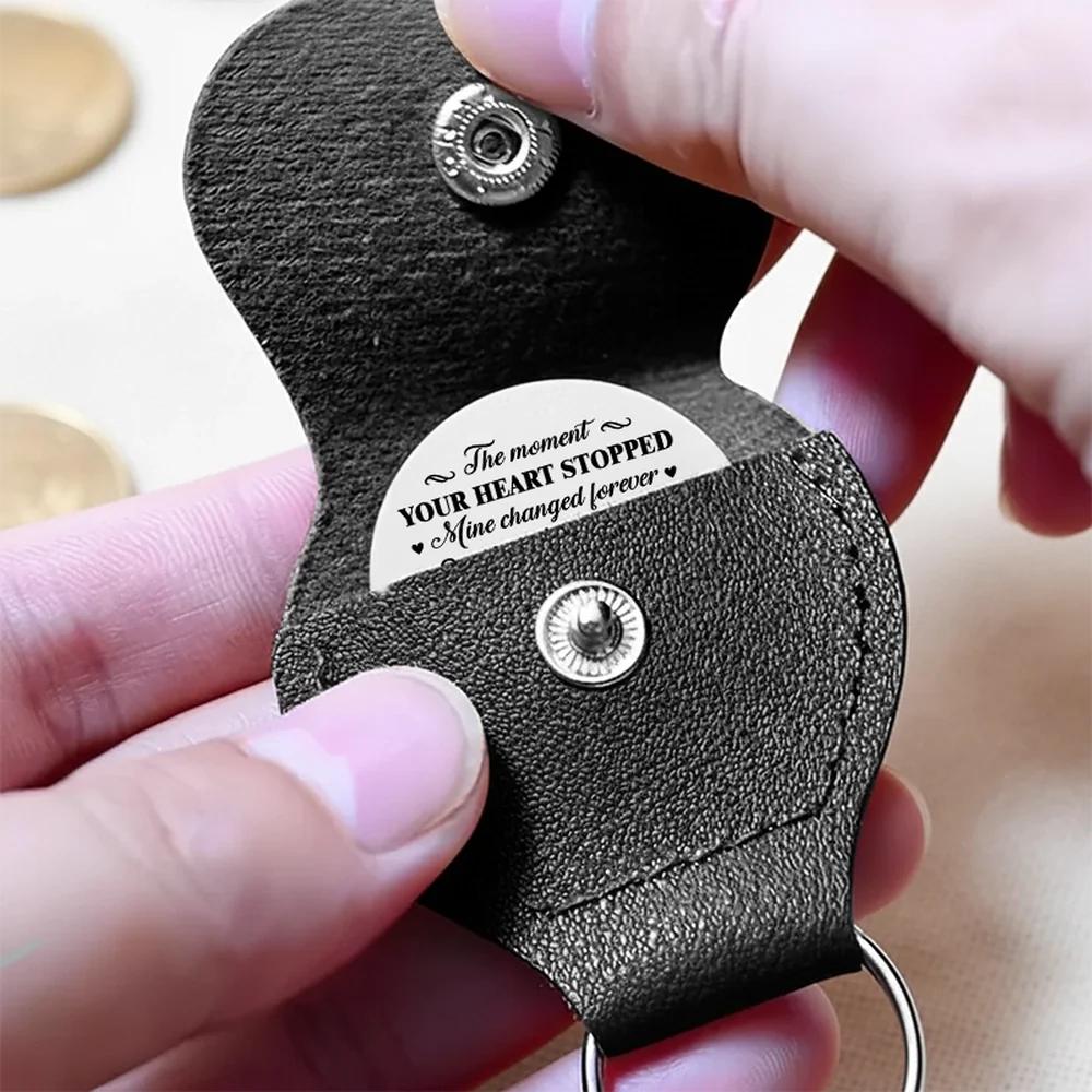 Memorial Leather Pocket Hug – Heartfelt Keepsake Gift in Memory of Loved Ones - Image 5